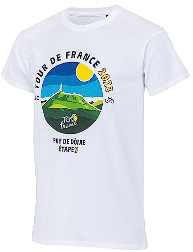 TOUR DE FRANCE T-Shirt 2023 Schritt Puy de Dome Auvergne – Offizielle Kollektion Radfahren von Tour de France