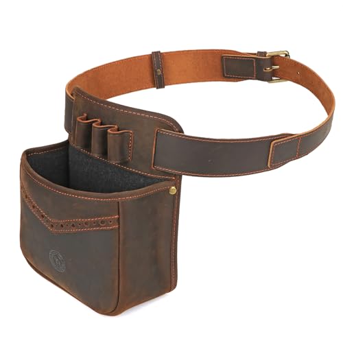 TOURBON Echtleder-Patronen-Gürteltasche, Ton-Schießtasche, Schrotflintenhülsenhalter, 12 GA TOURBON Echtleder-Patronen-Gürteltasche, Ton-Schießtasche, Schrotflintenhülsenhalter, 12 GA von Tourbn