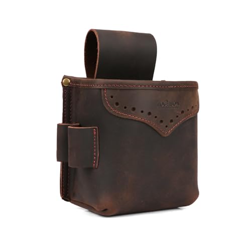 TOURBON Gürteltasche aus echtem Leder für Patronen, 12GA Munitionshalter, Gürteltasche für Tontaubenschießen TOURBON Gürteltasche aus echtem Leder für Patronen, 12GA Munitionshalter, Gürteltasche für Tontaubenschießen von Tourbn