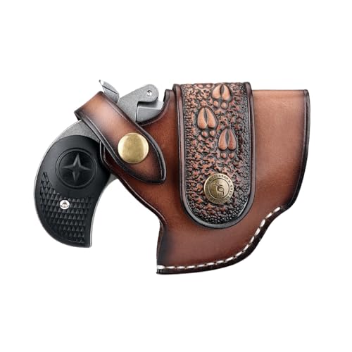 TOURBON Pistolenholster aus echtem Leder, verdeckte Tragetasche für Derringer, Holstertasche für Rechtshänder TOURBON Pistolenholster aus echtem Leder, verdeckte Tragetasche für Derringer, Holstertasche für Rechtshänder von Tourbn