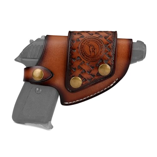 TOURBON Pistolenholster aus echtem Leder, versteckte Pistolenholster für Männer und Frauen TOURBON Pistolenholster aus echtem Leder, versteckte Pistolenholster für Männer und Frauen von Tourbn