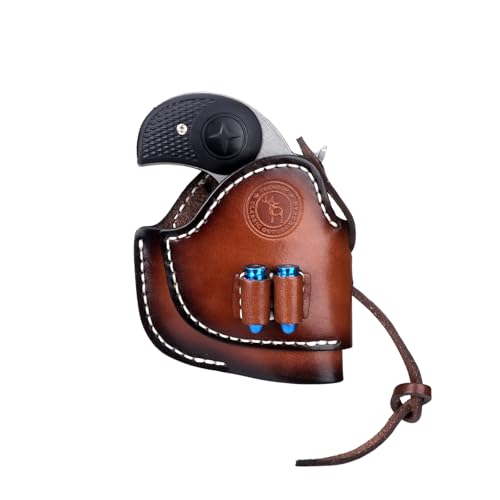 TOURBON Westernholster aus echtem Leder, universelles Pistolenholster mit 9-mm-Munitionshalter für Rechtshänder TOURBON Westernholster aus echtem Leder, universelles Pistolenholster mit 9-mm-Munitionshalter für Rechtshänder von Tourbn