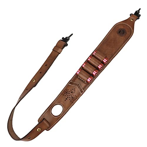 Tourbn Deluxe Munitionshalter aus Leder, gepolsterter Schrotflintenriemen mit Rastloch und Wirbeln Tourbn Deluxe Munitionshalter aus Leder, gepolsterter Schrotflintenriemen mit Rastloch und Wirbeln von Tourbn