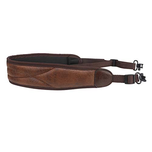 TOURBON Rutschfester, weich gepolsterter PU & Leder Gewehrriemen mit Drehgelenken TOURBON Rutschfester, weich gepolsterter PU & Leder Gewehrriemen mit Drehgelenken von Tourbn