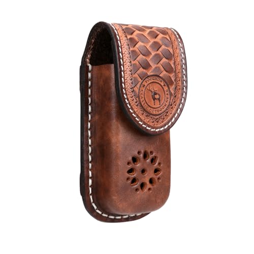 Tourbn TOURBON EDC Klappmesserhalter aus echtem Leder mit Schnappverschluss, braun, 6*4.5*12cm, Retro-Lederscheide Tourbn TOURBON EDC Klappmesserhalter aus echtem Leder mit Schnappverschluss, braun, 6*4.5*12cm, Retro-Lederscheide von Tourbn