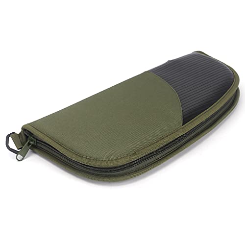 Tourbn Nylon-Pistolen-Etui, weich gepolstert, mit Reißverschluss, für Schießen, Grün, 37 x 19 x 3 cm (T-LP00092) von Tourbn