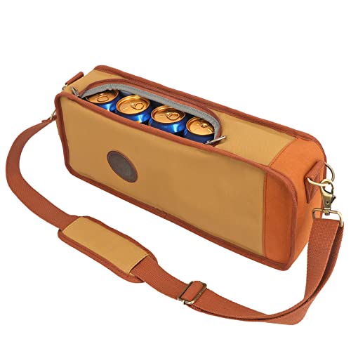 Tourbon Golf-Kühltasche aus Segeltuch, 6 Dosen, isoliert, mit gepolstertem Schultergurt Tourbon Golf-Kühltasche aus Segeltuch, 6 Dosen, isoliert, mit gepolstertem Schultergurt von Tourbn