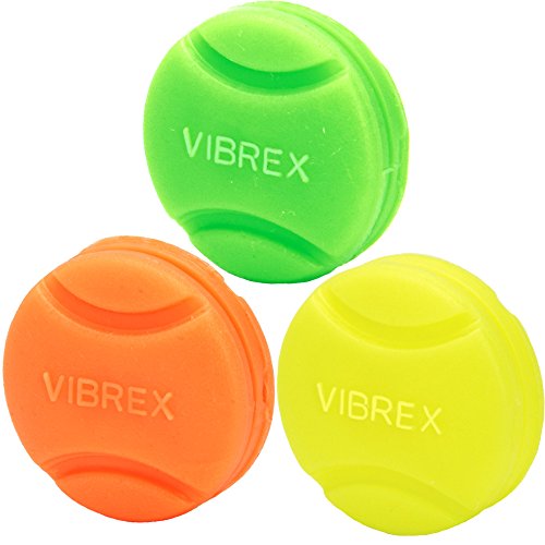 Tourna 3 per Pack Vibrex Neon Tennis Vibrationsdämpfer, Neonfarben Sortiert von Tourna