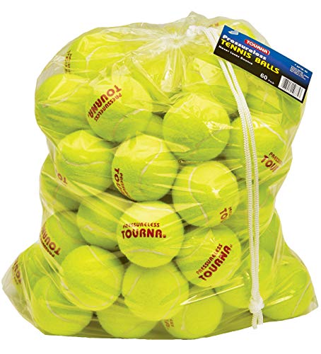 Tourna Druckloser Tennisball, 60 Stück, Gelb Tourna Druckloser Tennisball, 60 Stück, Gelb von Tourna