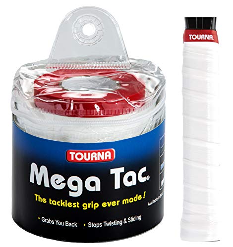 Tourna Unisex – Erwachsene Mega Tac 30er White, weiß, One Size von Tourna