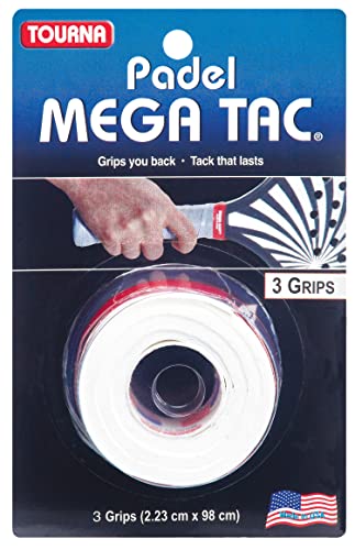 Tourna Unisex-Erwachsene PAD-MT-W Padel Overgrip, Weiß, 3-Pack Tourna Unisex-Erwachsene PAD-MT-W Padel Overgrip, Weiß, 3-Pack von Tourna