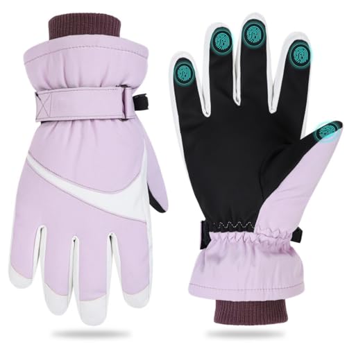 Toyosport Winter-Ski-Snowboard-Handschuhe: Schneehandschuhe, Thermo-Handschuhe, wasserdicht, winddicht, Winterhandschuhe für Damen und Herren, Skifahren, Wandern, Radfahren von Toyosport