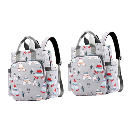 Toyvian 2 STK Mumienrucksack mit großem Fassungsvermögen Mutterschaftstasche Reisen Wickeltasche Mama Tasche multifunktionsrucksack mom Bag Outdoor-Tasche für Babys große Wickeltasche von Toyvian