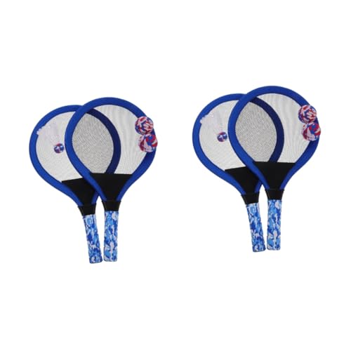 Toyvian 2 Sätze Spielzeugschläger für Badminton-Set für Badminton Set für Badminton Racket Badmintonschläger Sportschläger mit Bällen Sportgeräte Stoff Blue von Toyvian