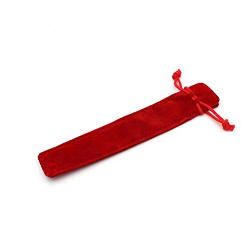 Toyvian Kordelzug federbeutel samt federbeutel Wildleder Bleistift hülle Halter Box für Box verpackung 20 stücke (rot) von Toyvian