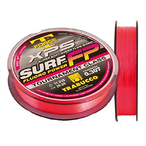 Trabucco Angelschnur Surf Fluoro Pink 0.283 mm 9.54 kg 300 m Fluorine Meer Spinning Surfcasting Bolo von Trabucco