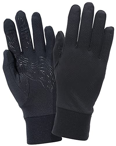TrailHeads Handschuhe Herren Laufen | Leichte Touchscreen Handschuhe - schwarz (groß) von TrailHeads