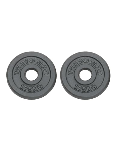 Train Hard Hantelscheiben Set Gewichten Gusseisen 30/31 mm Lochdurchmesser 2 x 1,25 kg Train Hard Hantelscheiben Set Gewichten Gusseisen 30/31 mm Lochdurchmesser 2 x 1,25 kg von Train Hard