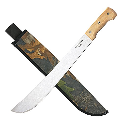 Tramontina Machete 18 Zoll Full-Tang Carbonstahl Klinge mit Holzgriff und Nylon-Gürtelscheide Tramontina Machete 18 Zoll Full-Tang Carbonstahl Klinge mit Holzgriff und Nylon-Gürtelscheide von Tramontina