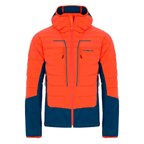 Trangoworld Beraldi Herren Jacke, Mens, Jacke, PC008526-22E-L, orange/dunkelblau, L von Trangoworld