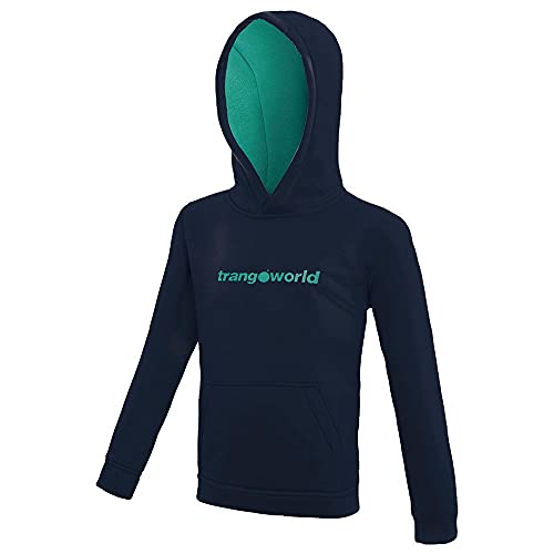 Trangoworld Unisex Kinder Kura Sweatshirt, Marineblau/Hellgrün, 04 Trangoworld Unisex Kinder Kura Sweatshirt, Marineblau/Hellgrün, 04 von Trangoworld