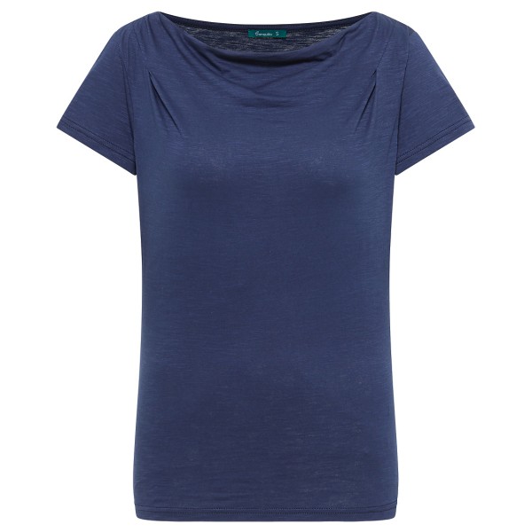 Tranquillo - Women's Jersey-Shirt mit Wasserfallausschnitt - T-Shirt Gr S blau von Tranquillo