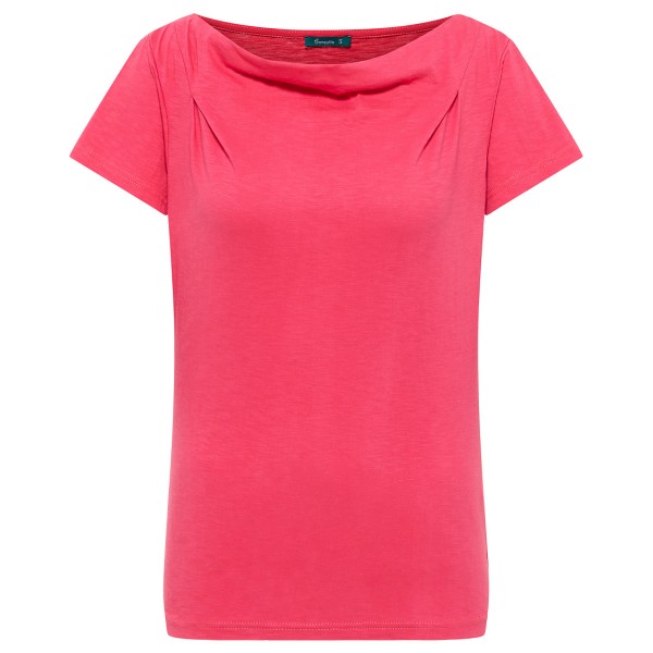 Tranquillo - Women's Jersey-Shirt mit Wasserfallausschnitt - T-Shirt Gr XL rosa von Tranquillo