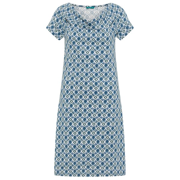 Tranquillo - Women's Kleid mit Wasserfallausschnitt - Kleid Gr L grau von Tranquillo
