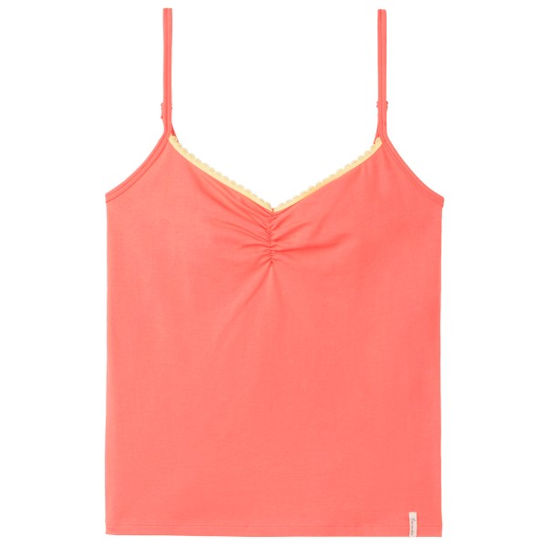 Tranquillo - Women's Spaghetti-Top mit Spitze - Top Gr L orange von Tranquillo