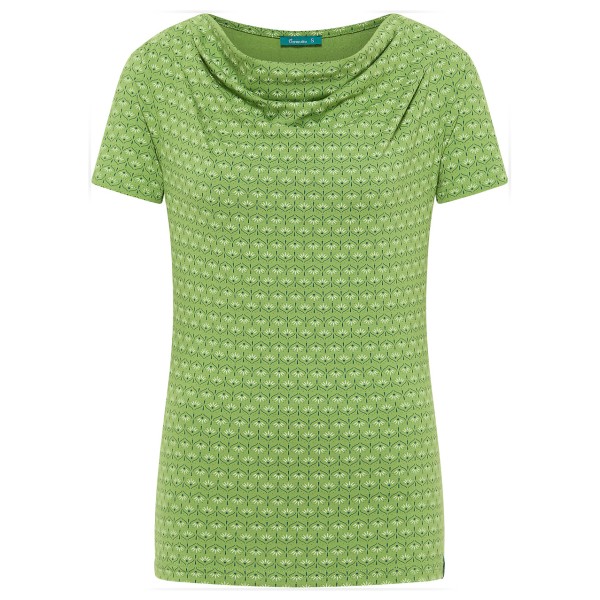 Tranquillo - Women's Stretch-Jersey mit Wasserfallausschnitt - T-Shirt Gr L;M;S;XL;XS grau;grün;rosa von Tranquillo