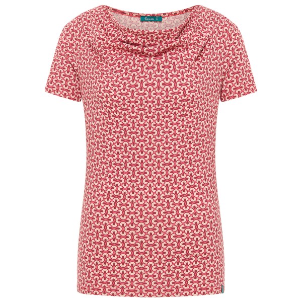 Tranquillo - Women's Stretch-Jersey mit Wasserfallausschnitt - T-Shirt Gr S rosa von Tranquillo