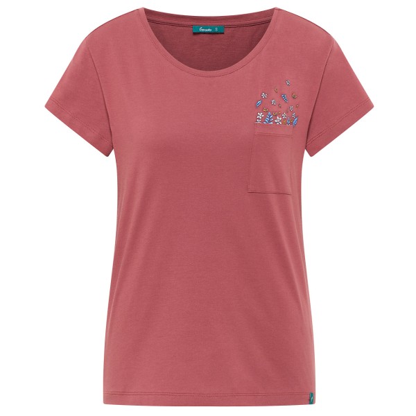 Tranquillo - Women's T-Shirt mit Tasche aus Bio-Baumwolle - T-Shirt Gr XL rot von Tranquillo