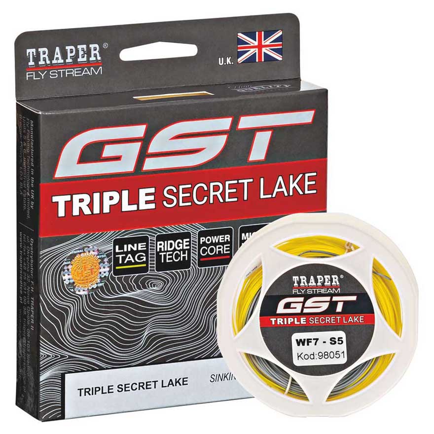 Traper Fly Gst Triple Secret Lake S3 Fly Fishing Line 37.5 M Durchsichtig Line 7 von Traper Fly