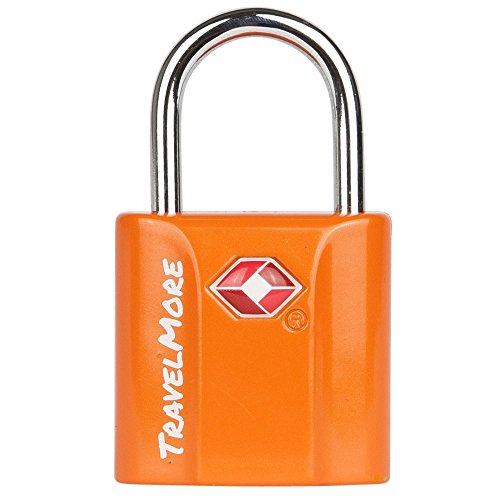 TSA-geprüfte Gepäckschlösser Mit Schlüsseln Für Die USA Reise – Schloss Mit Schlüsseln Für Koffer, Reise-taschen Und Gepäck (1er-pack - Orange) von TravelMore