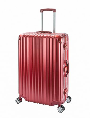 Travelhouse London Koffer Rot L-75cm · Alu-Rahmen · Polykarbonat Hartschale · Trolley Reisekoffer Reisegepäck · 2X TSA Zahlenschloss · 4X Doppelräder · 360° Rollen · Vol. 102L Travelhouse London Koffer Rot L-75cm · Alu-Rahmen · Polykarbonat Hartschale · Trolley Reisekoffer Reisegepäck · 2X TSA Zahlenschloss · 4X Doppelräder · 360° Rollen · Vol. 102L von Travelhouse