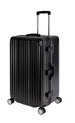 Travelhouse London XL Koffer Sport · Alu Rahmen & PC Hartschale · Trolley Reisekoffer Reisegepäck · 2X TSA Zahlenschloss · 4X 360° Doppelrollen · 42x35x75cm · Vol. 110L · Farbe: Schwarz Travelhouse London XL Koffer Sport · Alu Rahmen & PC Hartschale · Trolley Reisekoffer Reisegepäck · 2X TSA Zahlenschloss · 4X 360° Doppelrollen · 42x35x75cm · Vol. 110L · Farbe: Schwarz von Travelhouse