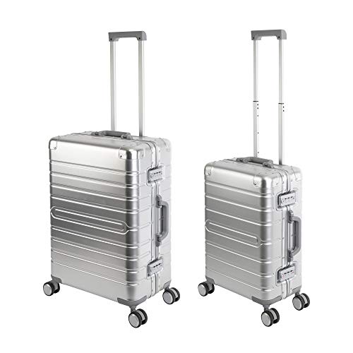 Travelhouse Oslo Alu Reisekoffer Silber S-55cm & M-65cm Hartschalenkoffer Reise Trolley Koffer Set Travelhouse Oslo Alu Reisekoffer Silber S-55cm & M-65cm Hartschalenkoffer Reise Trolley Koffer Set von Travelhouse