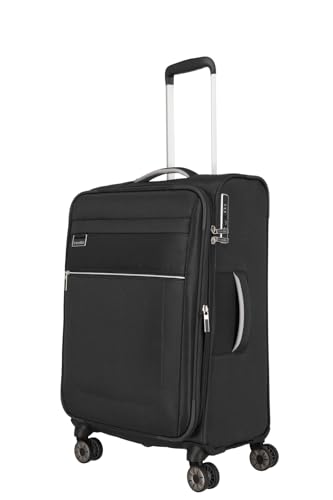 Travelite Reisekoffer mittelgroß mit Dehnfalte, nachhaltig, 4 Rollen, MIIGO, Weichgepäck Trolley aus recyceltem Material, TSA Schloss, 67 cm, 61-66 Liter Travelite Reisekoffer mittelgroß mit Dehnfalte, nachhaltig, 4 Rollen, MIIGO, Weichgepäck Trolley aus recyceltem Material, TSA Schloss, 67 cm, 61-66 Liter von Travelite