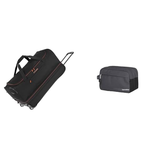 Travelite 2-Rad Trolley Reisetasche Gr. L mit Dehnfalte, Gepäck Serie Basics & Handgepäck Kosmetiktasche, Gepäck Serie Kick Off Travelite 2-Rad Trolley Reisetasche Gr. L mit Dehnfalte, Gepäck Serie Basics & Handgepäck Kosmetiktasche, Gepäck Serie Kick Off von Travelite