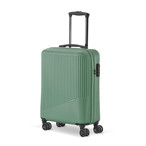 travelite 4-Rad Handgepäck Koffer klein 37 Liter, Gepäck Serie BALI: ABS Hartschalen Trolley erfüllt IATA-Bordgepäckmaß, 55 cm von Travelite