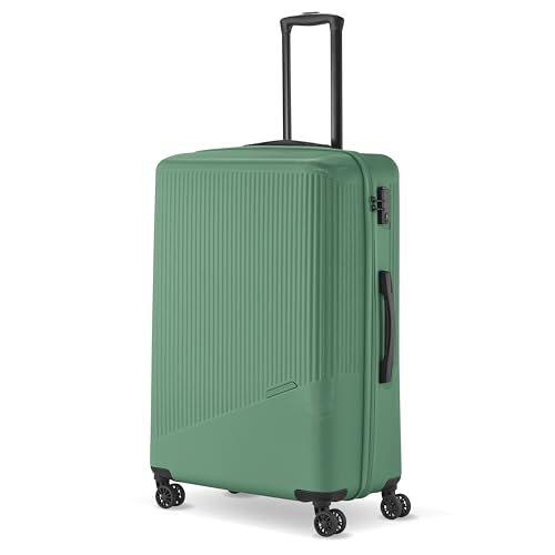 travelite 4-Rad Hartschalenkoffer groß 96 Liter, Gepäck Serie BALI: ABS Hartschalen Trolley mit TSA Kombinationsschloss, 77 cm von Travelite