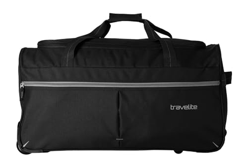 Basics Fast-Reisetasche für Räder, Marke Travelite, Schwarz, Einheitsgröße, Unisex, schwarz, LÄSSIG von Travelite