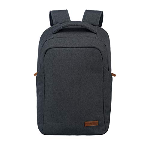 travelite Handgepäck Rucksack mit Laptop Fach 15,6 Zoll, Gepäck Serie BASICS Safety Daypack: Sicherer Rucksack mit verstecktem Hauptfach, 46 cm, 23 Liter von Travelite