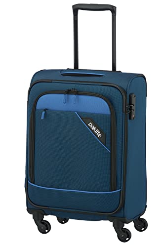 paklite Handgepäck Trolley 4 Rollen, leicht, Derby, Stilvoller Weichschalen Rollkoffer klein mit TSA Schloss + Aufsteckfunktion, 55 cm, 41 Liter paklite Handgepäck Trolley 4 Rollen, leicht, Derby, Stilvoller Weichschalen Rollkoffer klein mit TSA Schloss + Aufsteckfunktion, 55 cm, 41 Liter von paklite