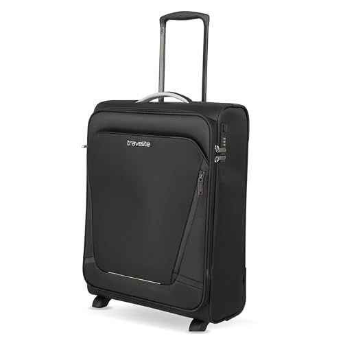 Travelite Handgepäck Koffer mit 2 Rollen für Condor + Ryanair, integriertes Zahlenschloss, Bordtrolley Jetpack: Kompakter Weichgepäck Trolley mit Aufsteckfunktion, 55x40x20 cm, 41 l, 2,2 kg Travelite Handgepäck Koffer mit 2 Rollen für Condor + Ryanair, integriertes Zahlenschloss, Bordtrolley Jetpack: Kompakter Weichgepäck Trolley mit Aufsteckfunktion, 55x40x20 cm, 41 l, 2,2 kg von Travelite