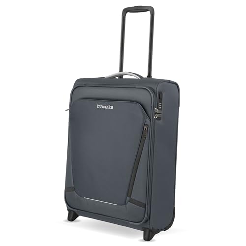 Travelite Handgepäck Koffer mit 2 Rollen für Condor + Ryanair, integriertes Zahlenschloss, Bordtrolley Jetpack: Superleichter Weichgepäck Trolley mit Aufsteckfunktion, 55x40x20 cm, 41 l, 1,7 kg Travelite Handgepäck Koffer mit 2 Rollen für Condor + Ryanair, integriertes Zahlenschloss, Bordtrolley Jetpack: Superleichter Weichgepäck Trolley mit Aufsteckfunktion, 55x40x20 cm, 41 l, 1,7 kg von Travelite