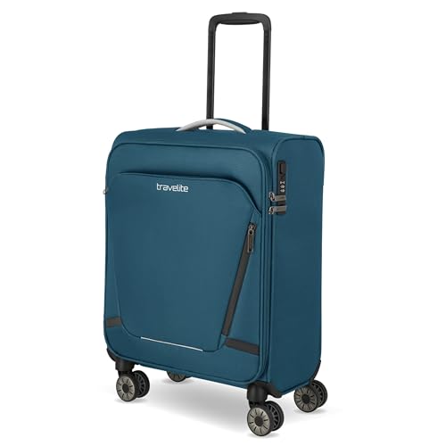 Travelite Handgepäck Koffer mit 4 Rollen für Condor + Ryanair, integriertes Zahlenschloss, Bordtrolley Jetpack: Superleichter Weichgepäck Trolley mit Aufsteckfunktion, 55x40x20 cm, 37 l, 1,9 kg Travelite Handgepäck Koffer mit 4 Rollen für Condor + Ryanair, integriertes Zahlenschloss, Bordtrolley Jetpack: Superleichter Weichgepäck Trolley mit Aufsteckfunktion, 55x40x20 cm, 37 l, 1,9 kg von Travelite