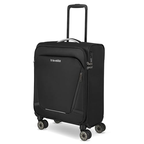 Travelite Handgepäck Koffer mit 4 Rollen für Condor + Ryanair, integriertes Zahlenschloss, Bordtrolley Jetpack: Superleichter Weichgepäck Trolley mit Aufsteckfunktion, 55x40x20 cm, 37 l, 1,9 kg Travelite Handgepäck Koffer mit 4 Rollen für Condor + Ryanair, integriertes Zahlenschloss, Bordtrolley Jetpack: Superleichter Weichgepäck Trolley mit Aufsteckfunktion, 55x40x20 cm, 37 l, 1,9 kg von Travelite
