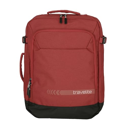 Travelite Kick Off Backpack Unisex KICK OFF Rucksack/Bordgepäck, Rot Roll-Top,Rot,35 Liter von Travelite