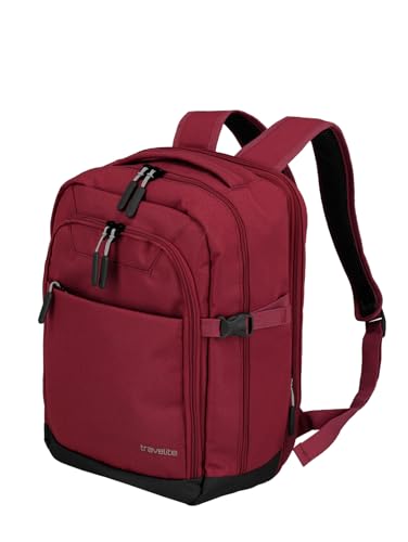 Travelite Handgepäck Rucksack, Laptop Rucksack 13 Zoll, KICK OFF, Cabin Backpack, Praktischer Rucksack mit Aufsteckfunktion, 40 cm, 20-23 Liter von Travelite